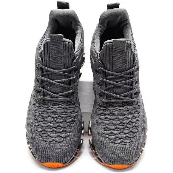 Men\'s Comfortable Casual Fashion Non Slip Sport Trainer Athletic Gray Shoes main image 7